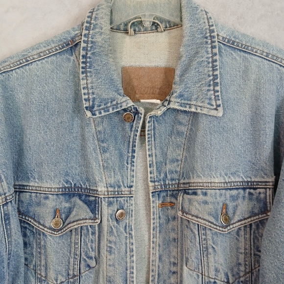 Vintage Men's Denim Blue Jean Jacket Size Large (Faded Tag) Made in USA - Picture 2 of 12